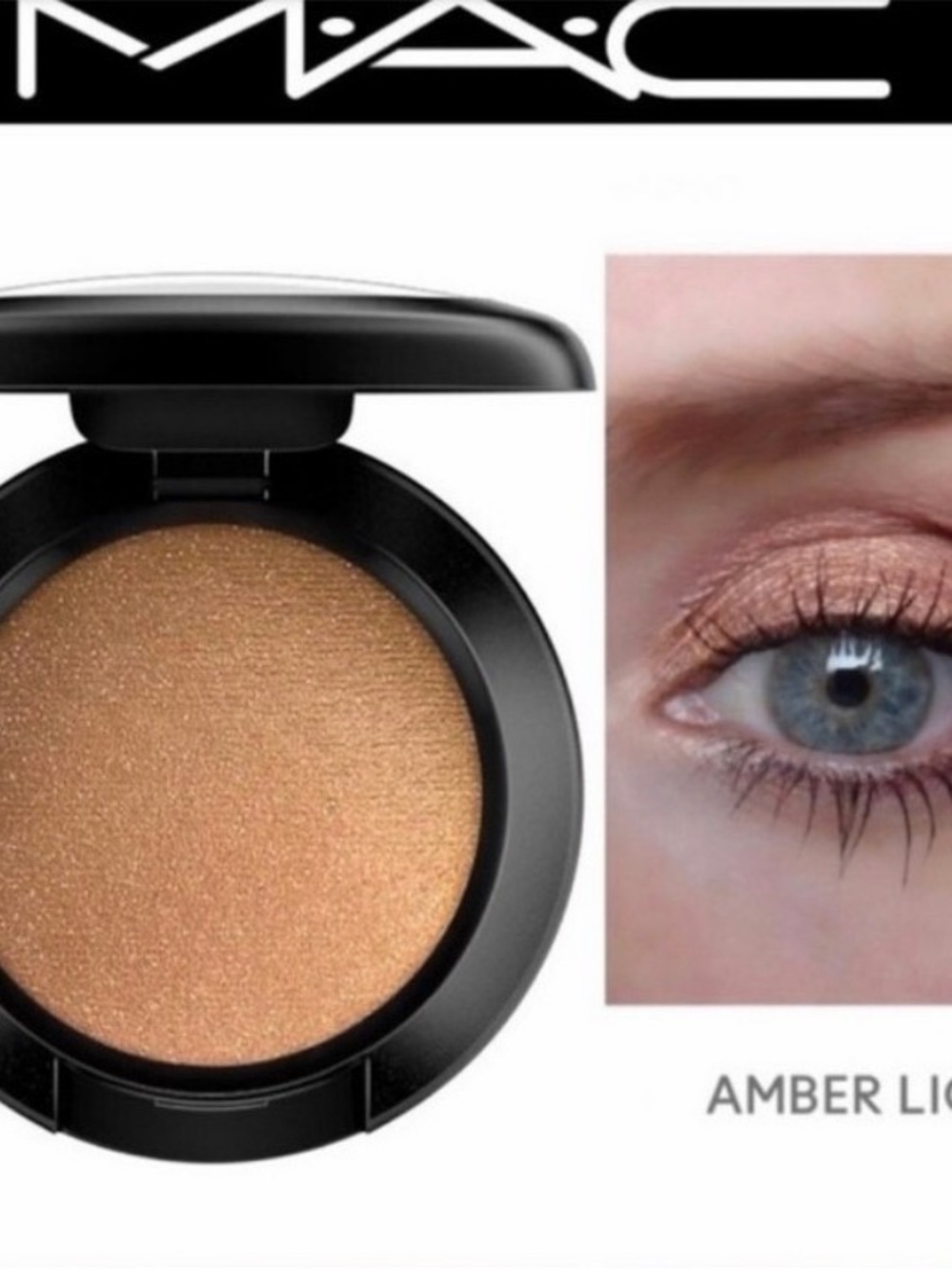 MAC Cosmetics Amber Lights Shimmer Eyeshadow-excellent used cond. Beautiful glow
